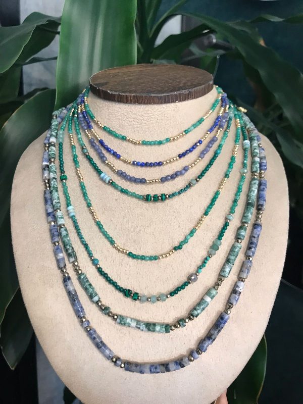 COLLAR JASPE RONDEL AZUL