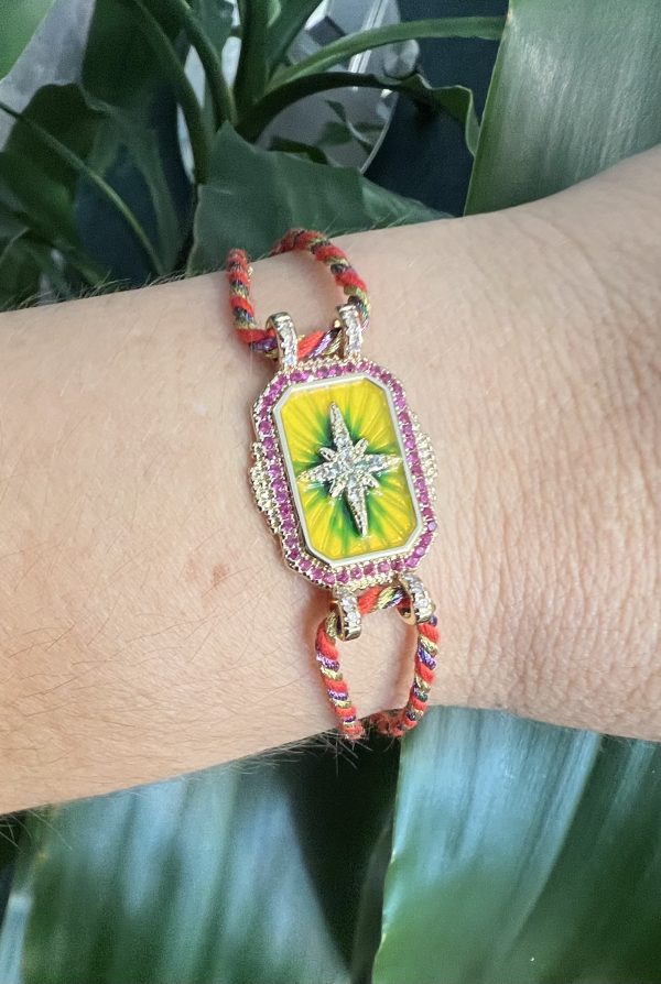 PULSERA DIJE ESTRELLA EN CHAPA DE ORO - Image 2