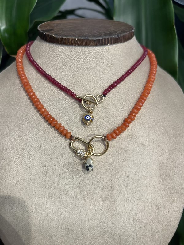 COLLAR DE AGATA RONDEL